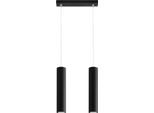 Elegante Lampada A Sospensione Bellix 2 GU10 Nera Lumilo