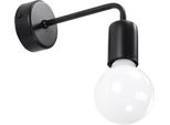Kinkiet Oralia 1 Lampada Da Parete Nera E27 Di Lumilo