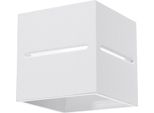 Basalt G9 Lampada Da Parete In Alluminio Bianco, Dimmerabile, Moderna