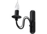 Elegante Applique Kinkiet Beron 1 E14 Nero