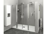 Polysan Zoom Line - Porta Doccia 1600 Mm, Alluminio Lucido/Vetro Trasparente ZL1416