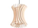 Lampada A Sospensione Blanco E27 In Legno Naturale Modern Di Lumilo
