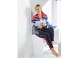 Hausanzug FEEL GOOD, Damen, Gr. 40/42, bunt (marine, rot, gestreift), 60% Baumwolle, 40% Polyester, Homewear-Sets Hausanzug