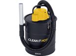 Sogo SS-16130 Aspiratore E Soffiatore Di Cenere Per Accendere E Spazzare Le Foglie, Aspirapolvere Per Pellet, Caminetti, Barbecue, Stufe A Legna, Segatura, Cenere - 1200W 20L - Colore: Nero