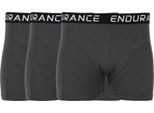 Endurance Burke Boxer In Una Pratica Confezione Da 3 Pezzi 1011 Grigio Scuro Melange M
