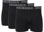 Endurance Burke Boxer In Una Pratica Confezione Da 3 Pezzi 1001A Neroa M