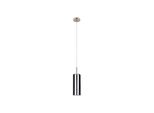 Eglo 98694 Selvino E27 Lampada A Sospensione Ø100Mm Nero-Trasparente