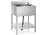 Lavello Royal Catering - 1 Vasca - Acciaio Inox - 60 X 60 Cm