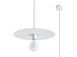 Elegante Lampada A Sospensione Celtio 1 E27 Bianca Lumilo