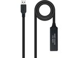 Cavo Di Prolunga Amplificatore Usb 3.0 Nanocable 10.01.0312/ Usb Maschio - Usb Femmina/ 10 M/ Nero