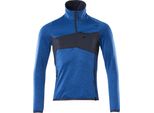 Pullover In Pile Con Zip Corta Azzurro/Nero-Blu, Taglia 2XL Mascot 18003-316-91010