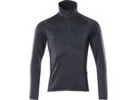 Pullover In Pile Con Zip Corta Nero-Blu, Taglia 2XL Mascot 18003-316-010