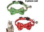 Collare Di Natale Per Cani Collari Per Gatti Con Fiocco Collare Regolabile Fiocco Di Neve Natale Cravatta Collare