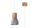 Lampada In Cemento Ugam 1 E27 Di Lumilo, Grigio