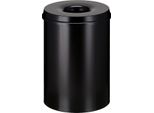 V-Part - FeuerlöSchender Papierkorb 30 Liter - Steel - Schwarz