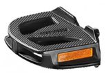 Ergotec 86060001 Pedale In Plastica 9/16', Con Riflettori, Nero (1 Paio)