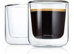 Blomus Thermo Glasses Bicchieri Da Caffè Nero Set Da 2 Pezzi