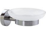 Tesa® 40324-00000-00 Cestino Portasapone - Metallo Cromato/Vetro Satinato