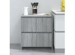 The Living Store Madia Grey Sonoma 70X41X75 Cm Materiale Legno