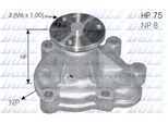 Pompa Dell'acqua Dolz (O144) Per Opel Astra H Vauxhall Combo Tour Mk Ii (C) Zafira B