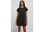 DáMské TričKo Urban Classics Ladies Organic Empire Valance Tee Dress Nero - L