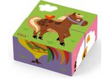 Viga Toys Puzzle Di Legno Della Fattoria 4 Blocchi