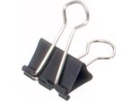 Pinze Foldback 25 Mm 12 Pezzi Nero Confezione Da 12 Pezzi