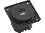 Berker Integro Presa Di Ricarica Usb USB-A, USB-C Antracite Opaco