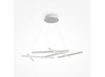 Lampada A Sospensione A Led, Alluminio Bianco, L 66 Cm