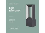 Luce Da Esterno Eglo Riforano Led Bianco Nero IP44 Applique Da Giardino