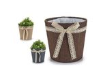 Vaso Per Piante Ibergarden Grey Natural Chocolate 18 X 17 X 18 Cm