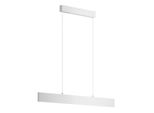 Lampada A Sospensione A Led, Metallo Bianco, Lunghezza 91 Cm