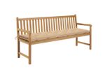 Vidaxl Panca Da Giardino Con Cuscino Beige 175 Cm In Legno Massiccio Di Teak