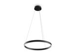 Lampada A Sospensione A Led, Alluminio Nero, H 120 Cm