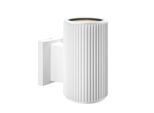 Applique, Metallo Bianco, IP54, 1X Presa E27, Altezza 16Cm