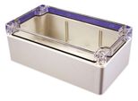 Custodia Universale Hammond, 1554J2GYCL, Policarbonato, Grigio/Trasparente, IP68, 160X90X60 Mm