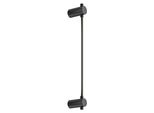 Applique A Led, Alluminio Nero, H 63,5 Cm