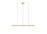 Lampada A Sospensione A Led, Alluminio Oro, H 150 Cm