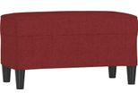 Syfax™ Panca Rosso Vino 70X35X41 Cm In Tessuto
