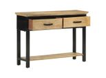 Tavolo Consolle 110X30X75 Cm Legno Massiccio Grezzo Di Mango