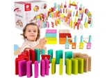 Mondo Classico Domino In Legno Per Bambini Orsi 105 El.