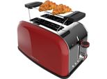 Tostapane Verticale In Acciaio Con Doppia Fessura Corta, Potenza 850 W E Supporto Per Panini.