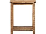 Tavolo Consolle 60X35X75 Cm In Legno Massiccio Di Mango