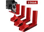 Jopassy Cavalletto Per Moto 9 Fori, Cavalletto Mobile Per Moto In Acciaio Morsetto Per Ruota Moto Rocker (3 Pezzi)