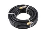 Tubo Aria Vertex 15 M Con Manicotto | Tubo Compressore | Interno Rinforzato | Gomma Flessibile | 20 Bar