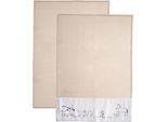 Orion | Asciugamani Da Cucina - Beige - 70X50 Cm - 2 Pezzi - Alta Assorbenza - Cotone