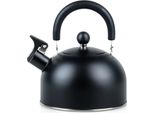 Vilde | Bollitore Con Fischietto - Nero - 2 L - Acciaio Inox - Adatto All'induzione