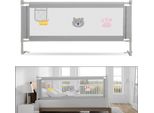 Parapetto Per Letto Parapetto Per Lettino Regolabile In Altezza 180 X 98 Cm Parapetto Per Lettino Protezione Anticaduta Letto Grigio Scuro
