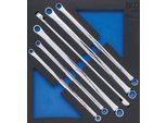 Bgs Carrello Da Officina Inserto 2/3: Set Di Chiavi A Doppio Anello Extra Lunghe Sw 10 X 11 - 22 X 24 Mm 6 Pezzi - 4194