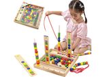 Viga Gioco Educativo In Legno Puzzle Di Perline 104 Elementi
